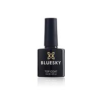 Bluesky Gel Top Coat 10ml, Clear, UV LED Soak Off | Locks colour under a mirror-like shine that resists chips for a fortnight, then soaks away without harming nails.
