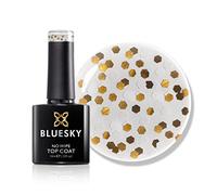 Bluesky Glitter No Wipe Top Coat 10ml, Balloon Drop - GTC06 | Finishes any colour with a burst of multicoloured sparkle and cures ready to wear, with no cleanser step needed.