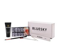 Bluesky Gum Gel Nail Extension Kit, Poly Gel Polish Starter Kit, Full Set for Beginners, Dual Forms, Cuticle Pusher, Nail File, Brush Applicator, Clear, 60g