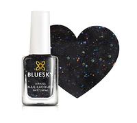 Bluesky Kids Nail Varnish - STARRY NIGHT, Black with Multi-Colour Glitter. Easy Peel-off, Non-Toxic, Water-based, Odour-free Nail Polish for Kids, 5ml