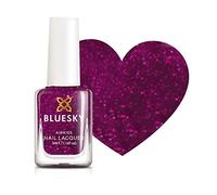 Bluesky Kids Peel Off Nail Varnish 5ml, All That Glitters, Pink | A rosy shade packed with fine sparkle. Water based and odour free, and it lifts away in warm water with no scrubbing.