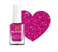 Bluesky Kids Peel Off Nail Varnish 5ml, Disco Time, Sparkling Pink | Sparkles catch the light every time they wave their hands about. Gentle on young nails and it lifts after a soak.
