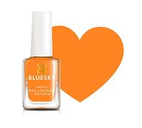 Bluesky Kids Peel Off Nail Varnish 5ml, Kapow, Neon Orange | A bold, zingy tone with real impact on short nails. Made without the harsh chemicals found in grown up varnish.