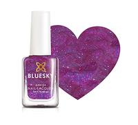 Bluesky Kids Peel Off Nail Varnish 5ml, Let's Party, Pink Glitter | Shimmering with purple sparkle, made for birthdays and sleepovers. It comes off in the bath with no fuss at all.