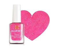 Bluesky Kids Peel Off Nail Varnish 5ml, Pixie Dust, Pink Glitter | Bubblegum pink twinkling with matching sparkle, a favourite for fairy costumes. No harsh chemicals near little hands.