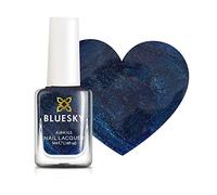 Bluesky Kids Peel Off Nail Varnish 5ml, True Blue | A deep sea shade with a pearly shimmer through it. Water based and kind to little nails, lifting away after a warm soak.