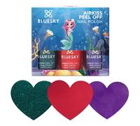 Bluesky Kids Peel Off Varnish Set 3 x 5ml, Under The Sea, Stickers | Red, green and purple for underwater designs. Water based, and a warm soak takes the whole manicure off.