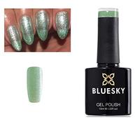 Bluesky MINT GREEN SHIMMER CRYSTAL Nail Gel Polish SJ01 UV LED Soak Off 10ml