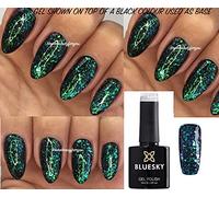 Bluesky Nail Gel Polish Galaxy 08 Chameleon Flakes UV LED Soak Off 10ml, A Black Base is Required for effect in photo (Requires Drying under UV/LED Lamp)