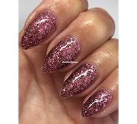 Bluesky Nail Gel Polish GLITTER BLING SN COLLECTION Choose your Glitter Sparkle, Gold, Silver or Colour UV LED Soak Off 10mls (S15N PINK ROSE GLITTER)