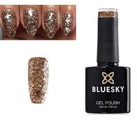 Bluesky Nail Gel Polish GOLD GLITTER S16N LIGHT GOLD GLITTER UV LED Soak Off
