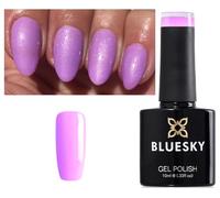 Bluesky Nail Gel Polish Lilac Shimmer Beckoning Begonia Garden Muse Delicate Pinky Lavender Shimmer 80597 UV LED Soak Off 10ml