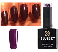 Bluesky Nail Gel Polish Plum Paisley Crazy Purple Plum Color Shimmer 80587 UV LED Soak Off 10ml (Requires Drying under LED/UV Lamp)