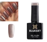 Bluesky Nail Gel Polish Sand Bronze Shimmer Sparkle VIP Mocca Golden Sands A08 UV LED Soak Off 10ml