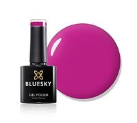 Bluesky Nail Polish - A35 Bright Pink Pastel UV/LED Soak Off Gel Nail Polish 10ml + 2 Diva World ® Shine Wipes for FREE