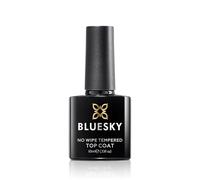 Bluesky No Wipe Tempered Top Coat 10ml, Extra Strong, Hardest Wearing, Clear Gel Nail Polish Top Coat for 21 Day Manicure, Requires Curing Under LED UV Nail Lamp