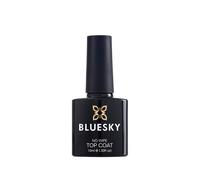 BLUESKY No Wipe Top Coat 10 ml, Clear Gel Nail Polish Top Coat for 21 Day Manicure, Professional, Salon and Home Use