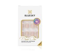 Bluesky Press On Nails, Square Classic French, 24 Pack with Glue Tabs | The tip everyone asks for, printed even and straight, without the hour it takes to line them up yourself.