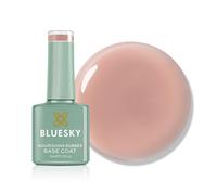 Bluesky Rubber Base Coat 10ml - Subtle Veil - BNR09, Base Gel for Nails, Strengthening Gel Base Coat for 21 Day Manicure, LED UV Lamp Required