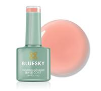 Bluesky Rubber Base Coat 15ml - Peach Glow - BNR06, Base Gel for Nails, Strengthening Gel Base Coat for 21 Day Manicure, LED UV Lamp Required