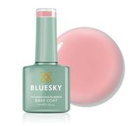 Bluesky Rubber Base Coat 15ml - Subtle Romance - BNR07, Base Gel for Nails, Strengthening Gel Base Coat for 21 Day Manicure, LED UV Lamp Required
