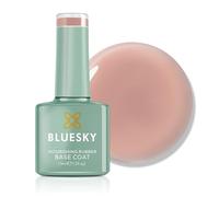 Bluesky Rubber Base Coat 15ml, Subtle Veil - BNR09, Nude Gel Base | A flexible foundation with biotin and vitamin E that grips colour for 21 days. Sheer enough to wear on bare nails too.
