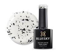 Bluesky Speckled Eggshell No Wipe Matte Top Coat 10ml, Clear Black