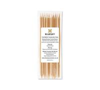 Bluesky Wooden Cuticle Pushers, Orange Wood Sticks, 11.5cm, 10 Pack | Double ended, so one tip eases back the skin at the base and the point cleans the nail plate before gel.