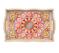 BlueSnow Wooden Serving Trays with Handles Diamond Painting Kits for Adults Diamond Arts Kits Trays Decor 13.8 x9.8Inches (Y8)