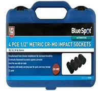 Bluespot 01528 4 Piece 1/2" Dr Metric Cr-Mo Metric Impact Sockets 30-36mm