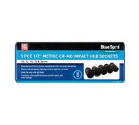 BlueSpot 01552 5 Piece 1/2" Impact Hub Nut Sockets 30-36mm