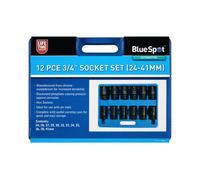 BlueSpot 01556 12 Piece 3/4" Impact Socket Set (24-41mm)