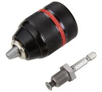 BlueSpot 1/2" Locking Drill Chuck With 1/4" Hex Adaptor (2-13mm)