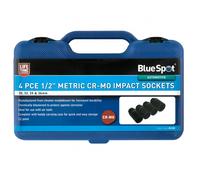 Bluespot 01528 4 Piece 1/2" Dr Metric Cr-Mo Metric Impact Sockets 30-36mm