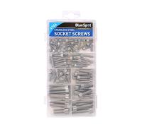 Blue Spot 40552 Stainless Steel Socket Screws Assortment - Silver (106-Piece)