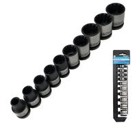 Blue Spot Spline Socket Set 1543A – 10pc 3/8" Drive (7–18 mm / 9/32–23/32)