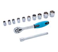 BlueSpot 11 Piece 3/8" Drive Hex Socket Set Metric