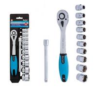 Bluespot 12 Pc Metric Socket 3/8" Drive Ratchet Extension Bar Set 10mm to 24mm