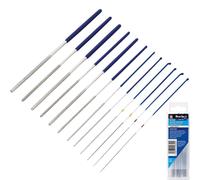 BlueSpot 12pc Mini Round Fine Small Flexible Diamond Files Jewellery File 125mm