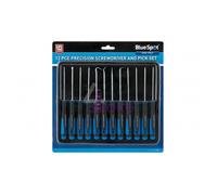 Bluespot 12pc Pick And Hook Set Plus Precision Screwdriver Torx Flat & Phillips