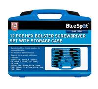 BlueSpot 12PCs Screwdriver Set With Hex Impact Bolster Handle Magnetic Tip