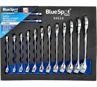 BlueSpot 14PCE Metric Stubby Spanner in Eva Foam (6-19MM)