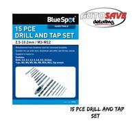 Blue Spot Tools 20512 15PCE Drill and Tap Set (M3-M12) (2.5-10.2mm)