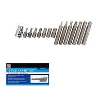 Bluespot Tools 1513 Hex Bit Set 15 Piece