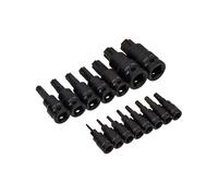 BlueSpot 15 piece 1/4", 3/8" 1/2" Impact Torx Bit Sockets