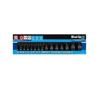 Blue Spot Impact Torx Bit Sockets 15PCE 1/4" 3/8" 1/2" Drives T6-T70