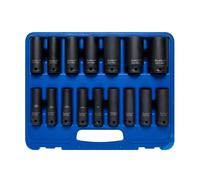 Blue Spot Tools 01550 1/2" Drive Metric Deep Impact Socket Set 16pc (10-32mm)