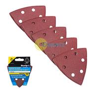 Bluespot 19861 93mm 5 Pack 80 Grit Delta Sanding Sheets