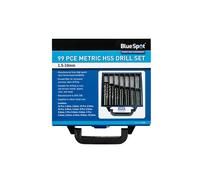 BlueSpot 20348 99 Piece Metric HSS Drill Set (1.5-10mm)