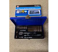 Bluespot 24pc 4mm - 13mm Metric Standard & Deep Socket Set 1/4" Drive Ratchet